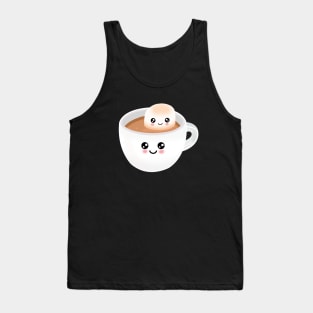 Cute Hot Chocolate With Marshmallow Tank Top